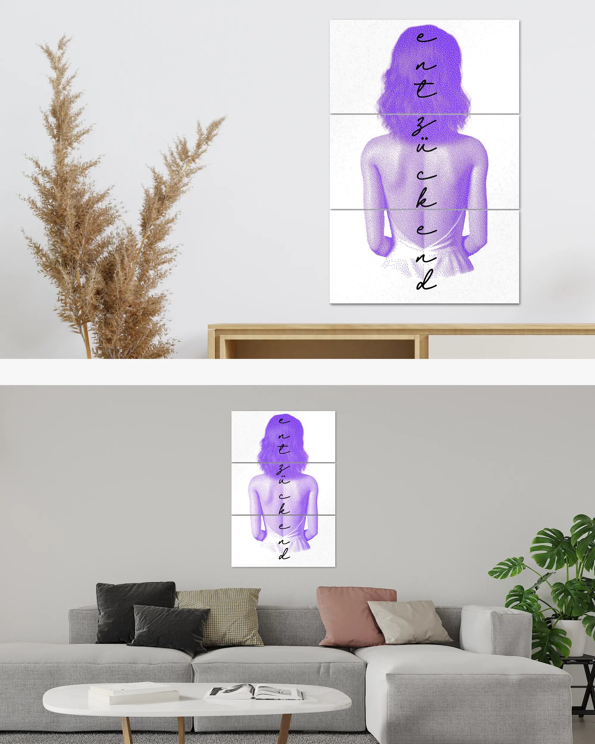 Zimmeransicht des Poster Plate Designs Rückendeckung im Original Style in der Größe Mighty (60 x 90 cm)