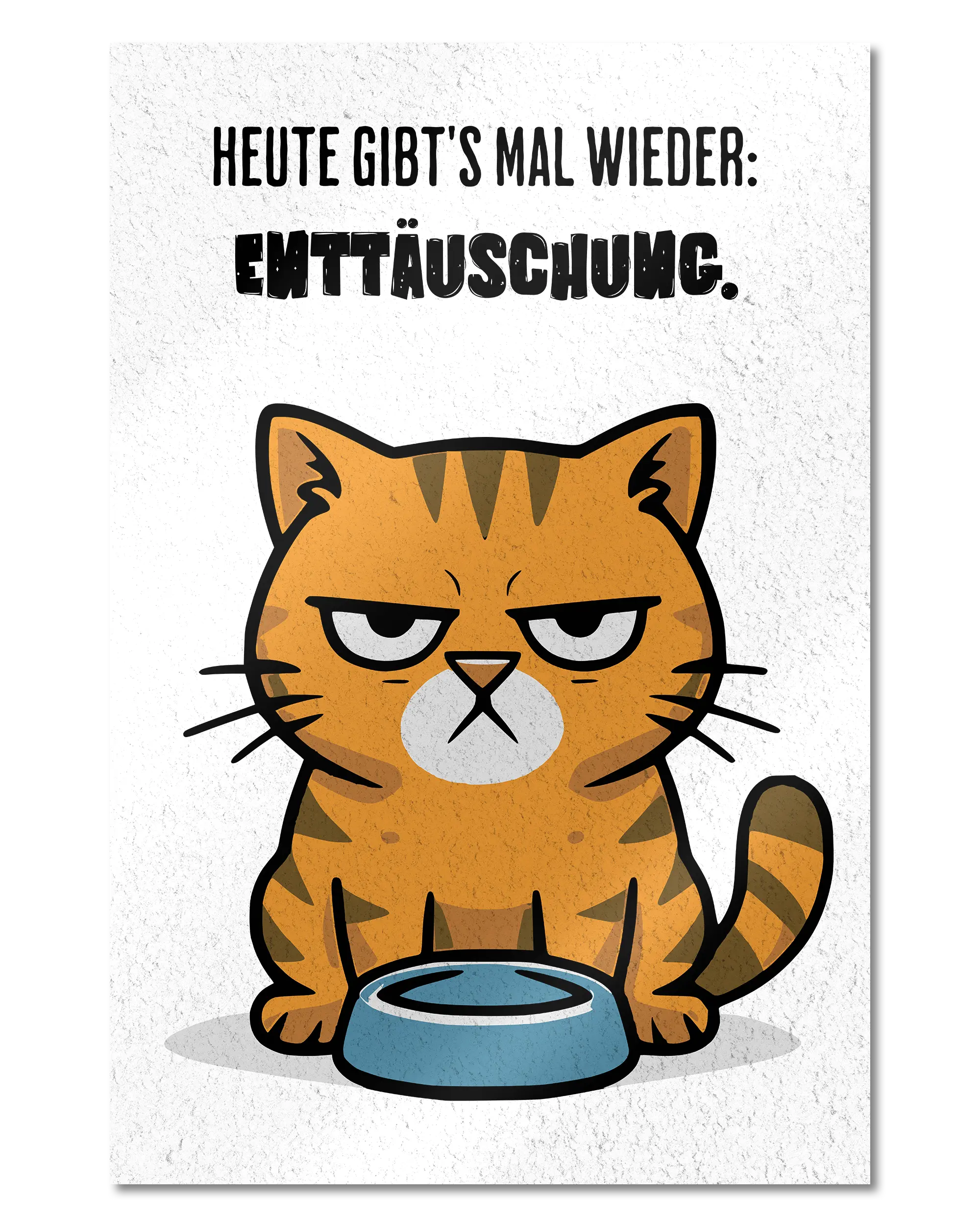 Frontalansicht des Poster Plate Designs Napf Neustart im Metallic Style in der Größe Main (40 x 60 cm)