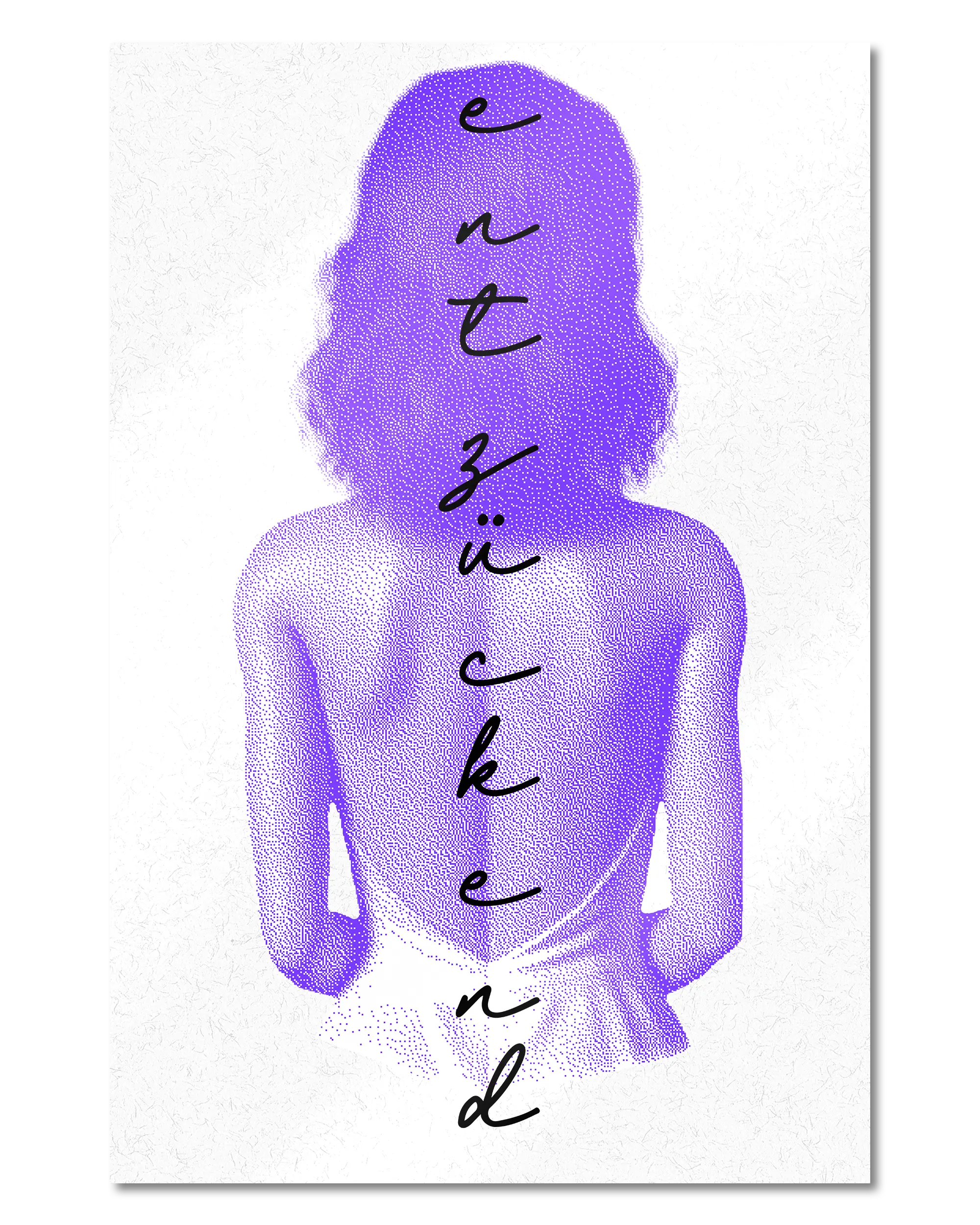 Frontalansicht des Poster Plate Designs Rückendeckung im Metallic Style in der Größe Main (40 x 60 cm)