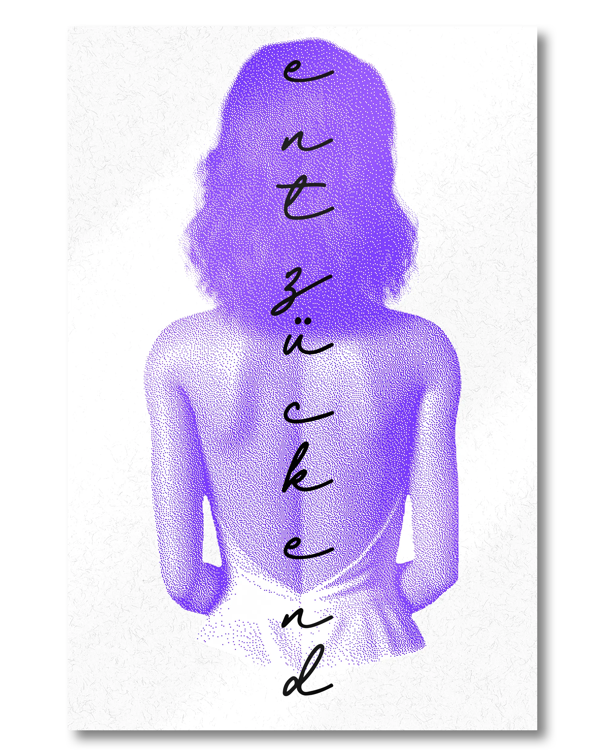 Frontalansicht des Poster Plate Designs Rückendeckung im Metallic Style in der Größe Mini (20 x 30 cm)