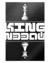 Frontalansicht des Poster Plate Designs Chessday im Metallic Style in der Größe Mighty (60 x 90 cm)