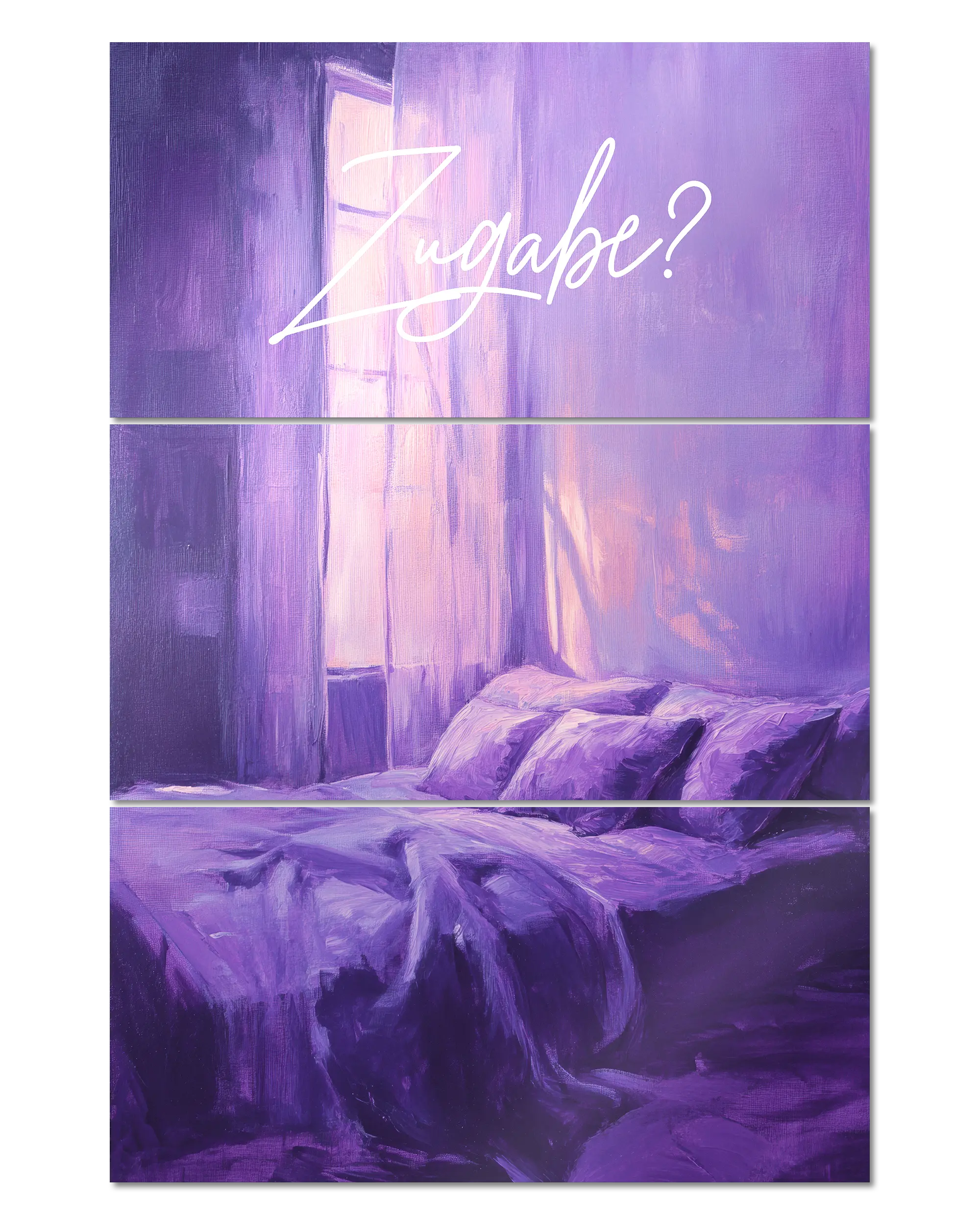 Frontalansicht des Poster Plate Designs Sexuell bedürftig im Metallic Style in der Größe Mighty (60 x 90 cm)