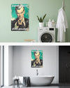 Zimmeransicht des Poster Plate Designs Besser mit Seife im Metallic Style in der Größe Mighty (60 x 90 cm)