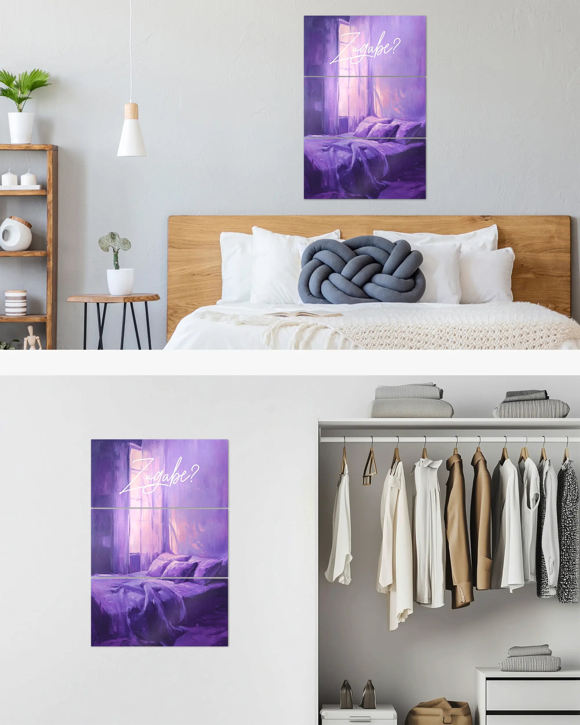 Zimmeransicht des Poster Plate Designs Sexuell bedürftig im Metallic Style in der Größe Mighty (60 x 90 cm)