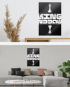 Zimmeransicht des Poster Plate Designs Chessday im Metallic Style in der Größe Mighty (60 x 90 cm)