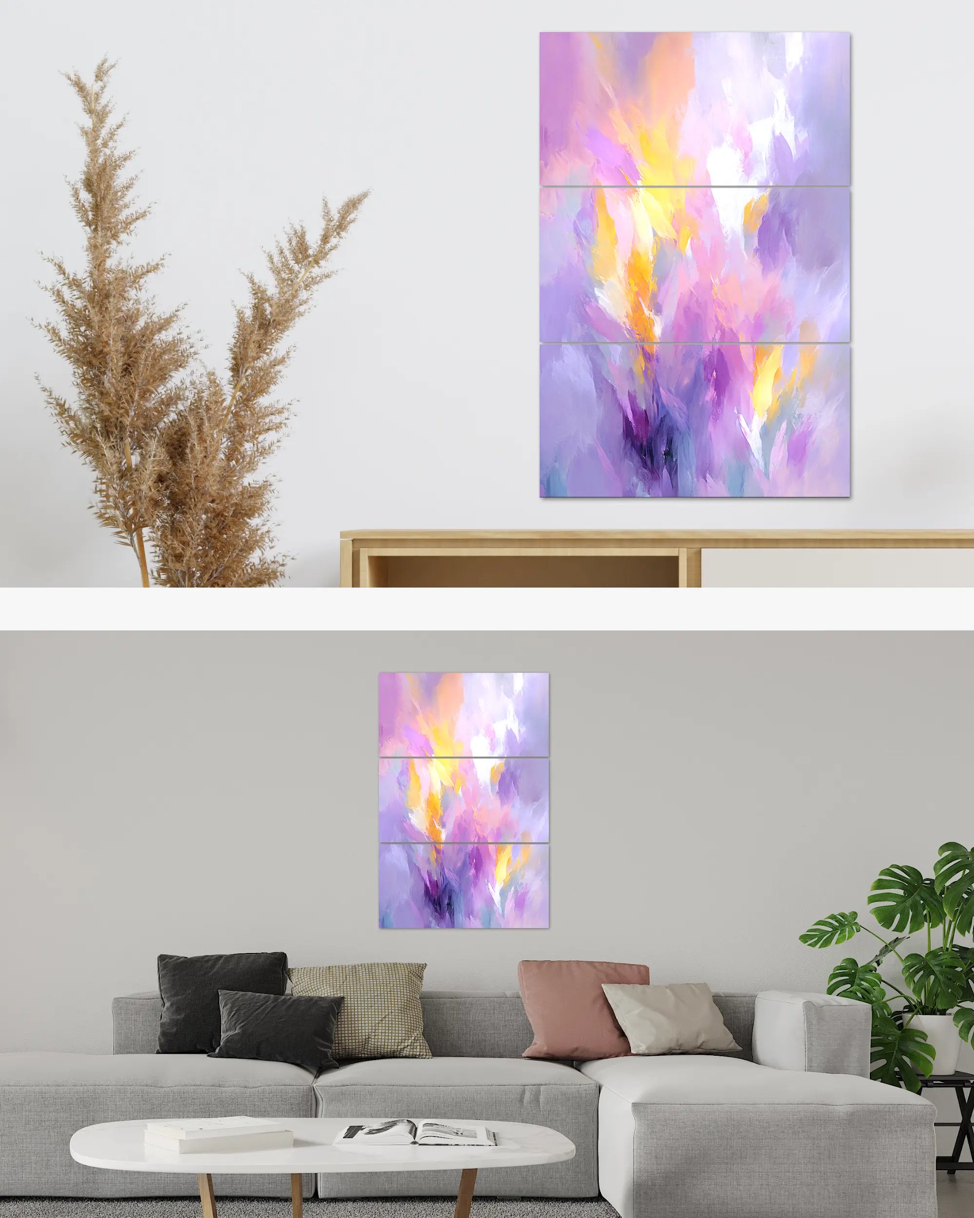 Zimmeransicht des Poster Plate Designs Lust und Laune im Metallic Style in der Größe Mighty (60 x 90 cm)