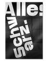 Frontalansicht des Poster Plate Designs Alles Schwarz im Acrylic Style in der Größe Main (40 x 60 cm)