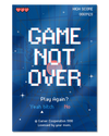 Frontalansicht des Poster Plate Designs Game not over im Acrylic Style in der Größe Main (40 x 60 cm)