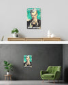Wandansicht des Poster Plate Designs Besser mit Seife im Acrylic Style in der Größe Main (40 x 60 cm)