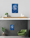 Wandansicht des Poster Plate Designs Game not over im Acrylic Style in der Größe Main (40 x 60 cm)