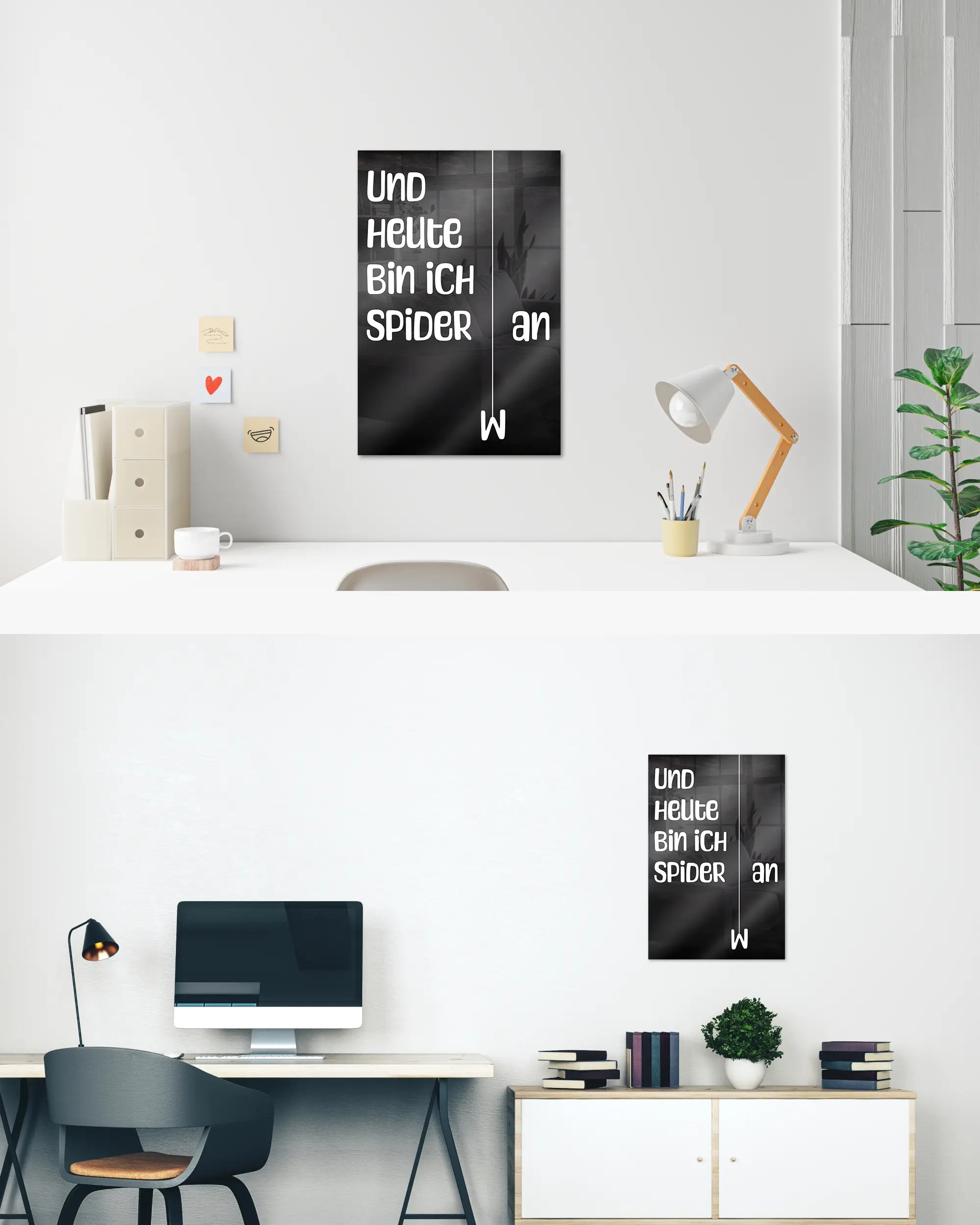 Zimmeransicht des Poster Plate Designs Abhängen im Acrylic Style in der Größe Main (40 x 60 cm)