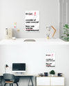 Zimmeransicht des Poster Plate Designs Write your story im Acrylic Style in der Größe Main (40 x 60 cm)