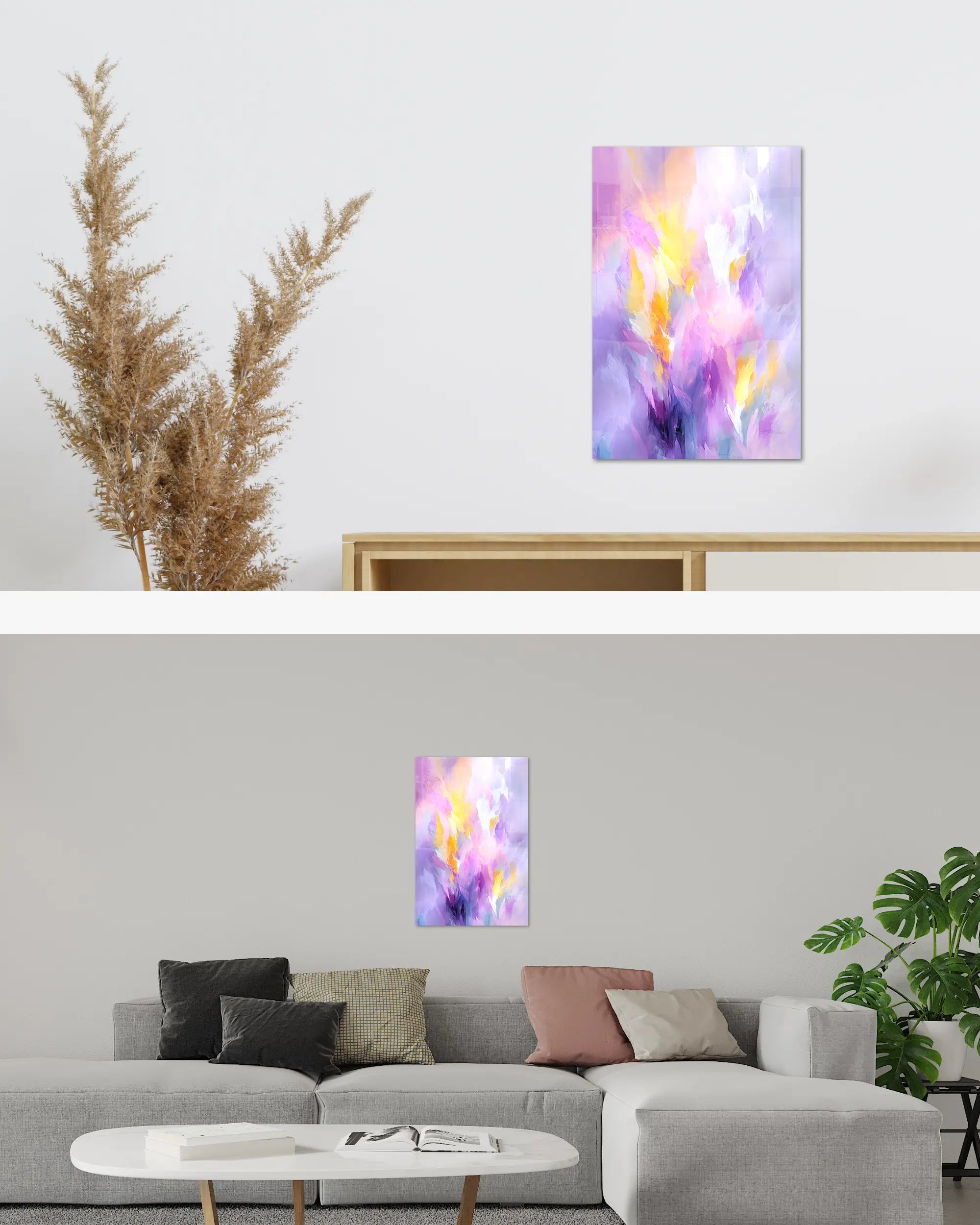 Zimmeransicht des Poster Plate Designs Lust und Laune im Acrylic Style in der Größe Main (40 x 60 cm)