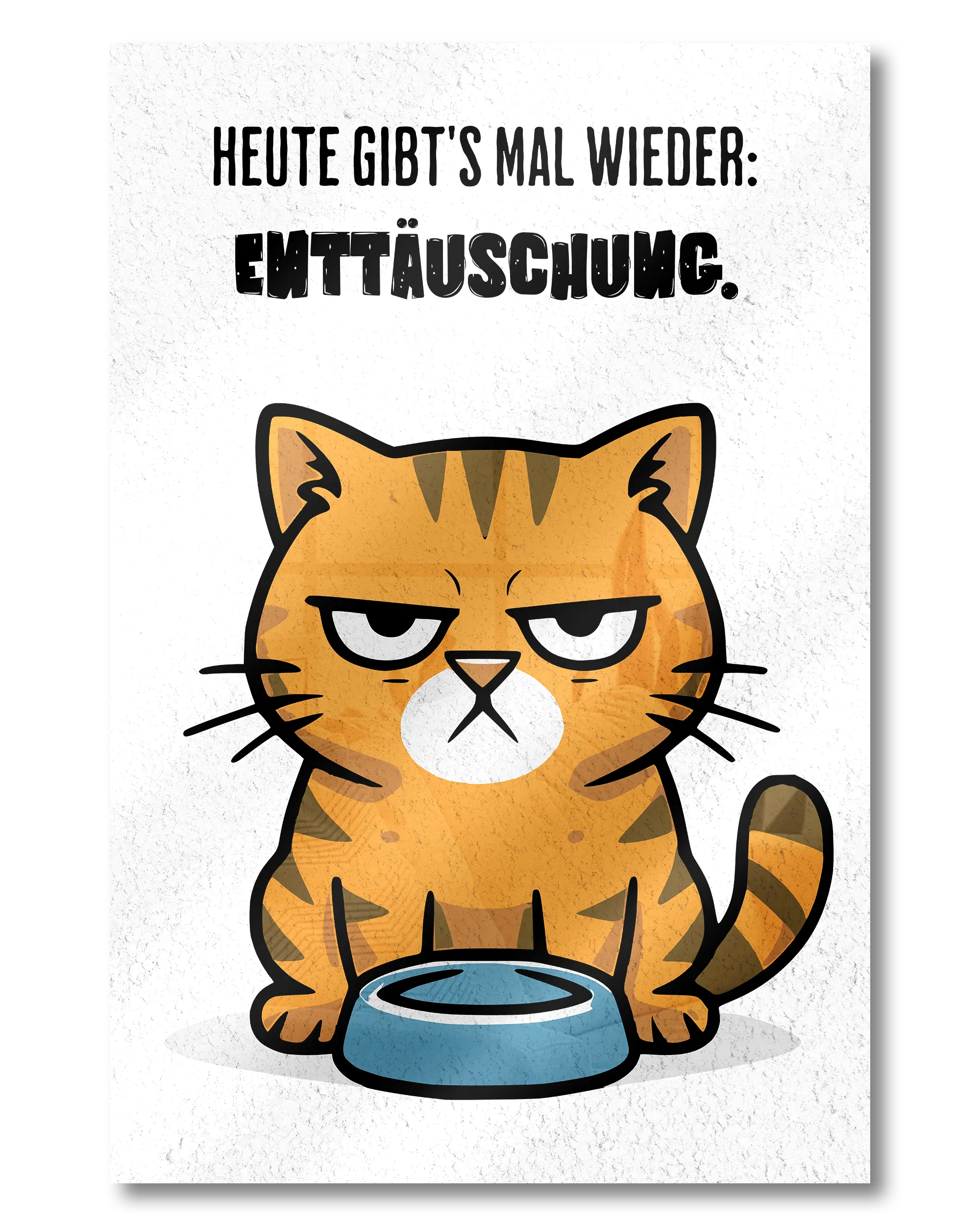 Frontalansicht des Poster Plate Designs Napf Neustart im Acrylic Style in der Größe Mini (20 x 30 cm)