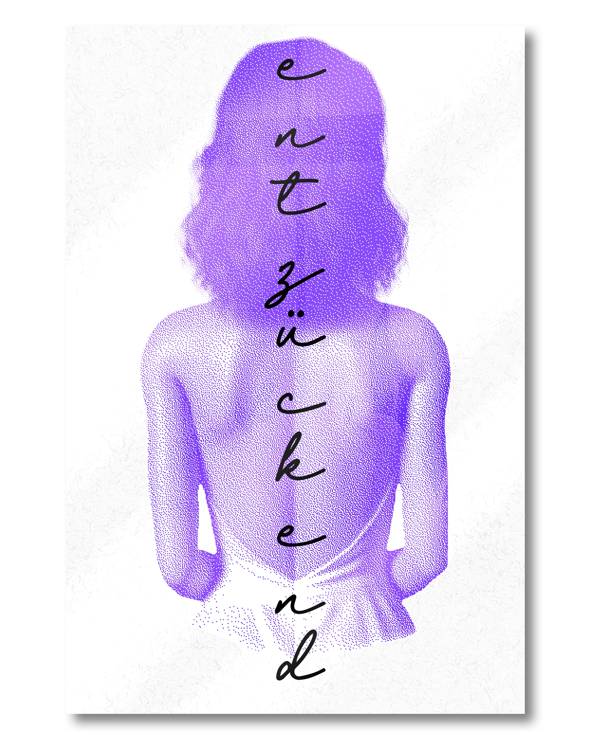 Frontalansicht des Poster Plate Designs Rückendeckung im Acrylic Style in der Größe Mini (20 x 30 cm)