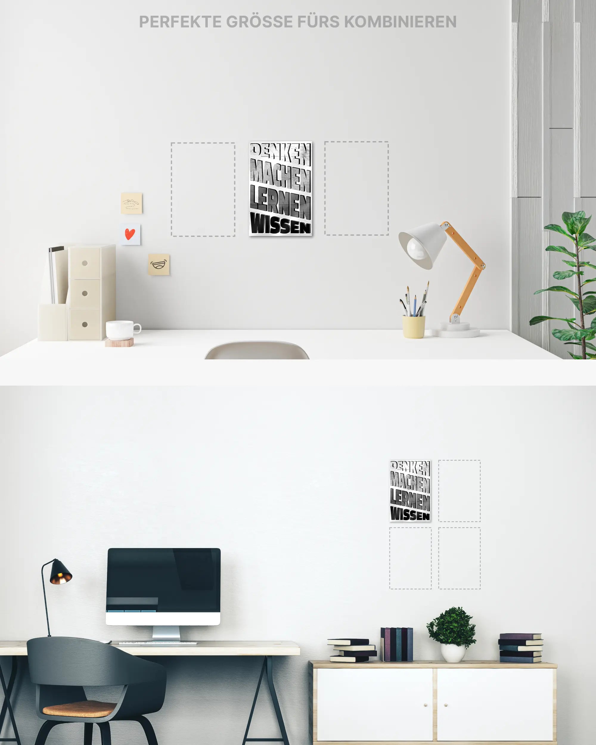 Zimmeransicht des Poster Plate Designs Der Weg zum Wissen im Acrylic Style in der Größe Mini (20 x 30 cm)