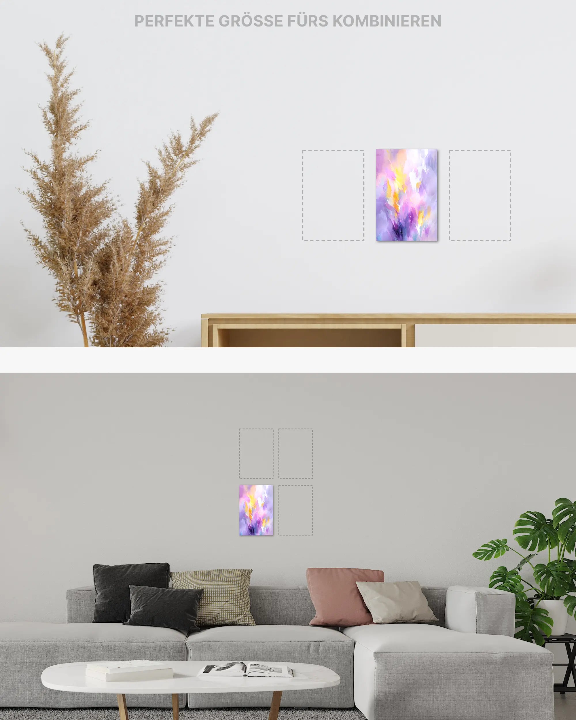 Zimmeransicht des Poster Plate Designs Lust und Laune im Acrylic Style in der Größe Mini (20 x 30 cm)