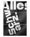 Frontalansicht des Poster Plate Designs Alles Schwarz im Acrylic Style in der Größe Mighty (60 x 90 cm)