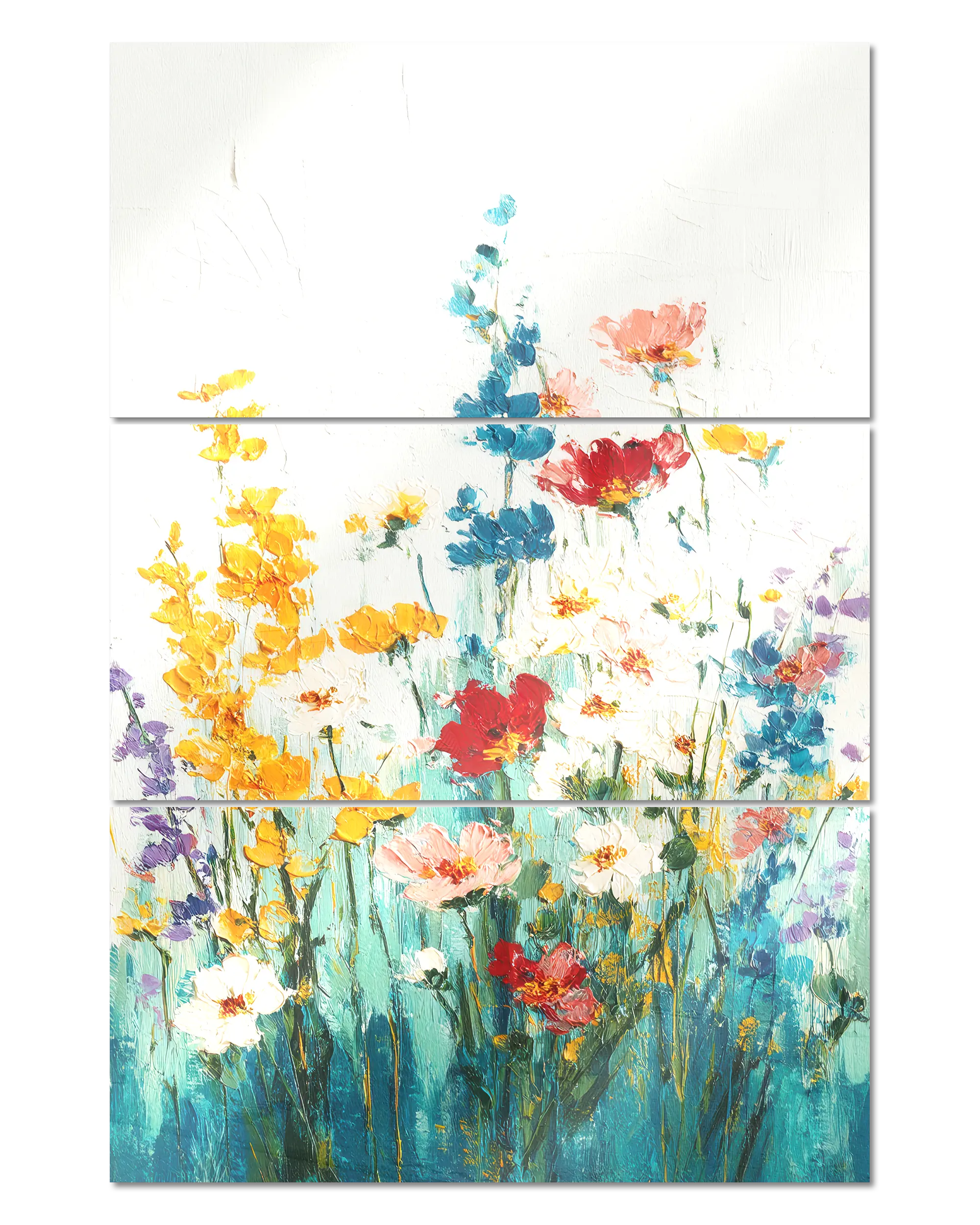 Frontalansicht des Poster Plate Designs Blühen statt Mühen im Acrylic Style in der Größe Mighty (60 x 90 cm)